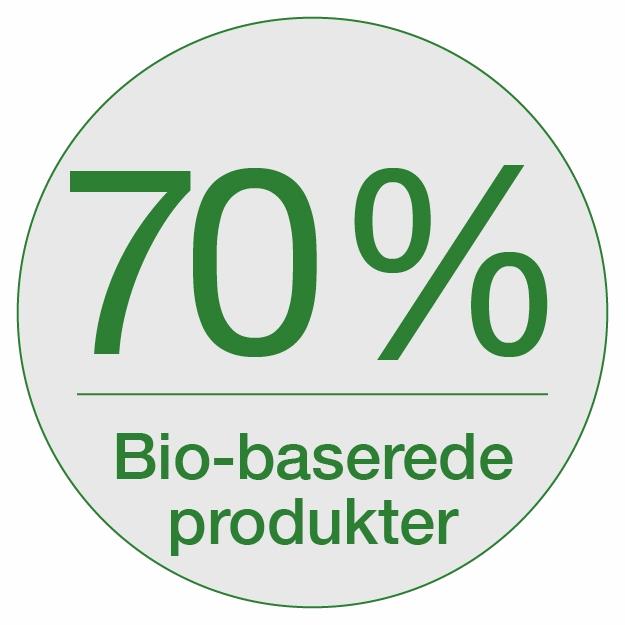 70% bio-baserede produkter