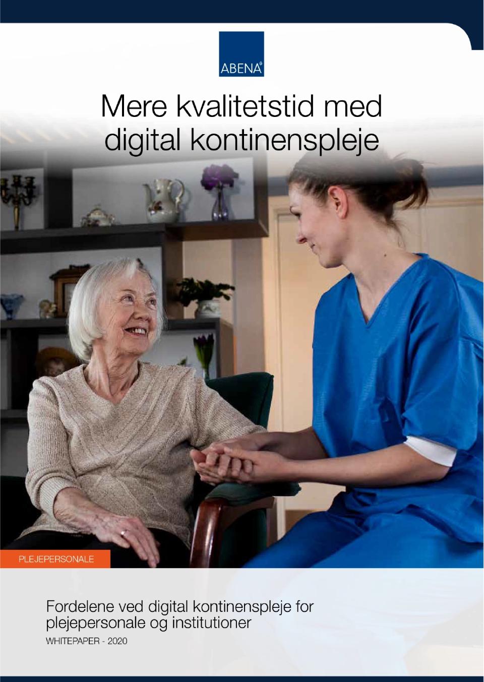 Forside af whitepaper om mere kvalitetstid med digital kontinenspleje